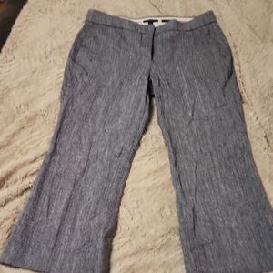 J. Crew Blue and White Herringbone Pants